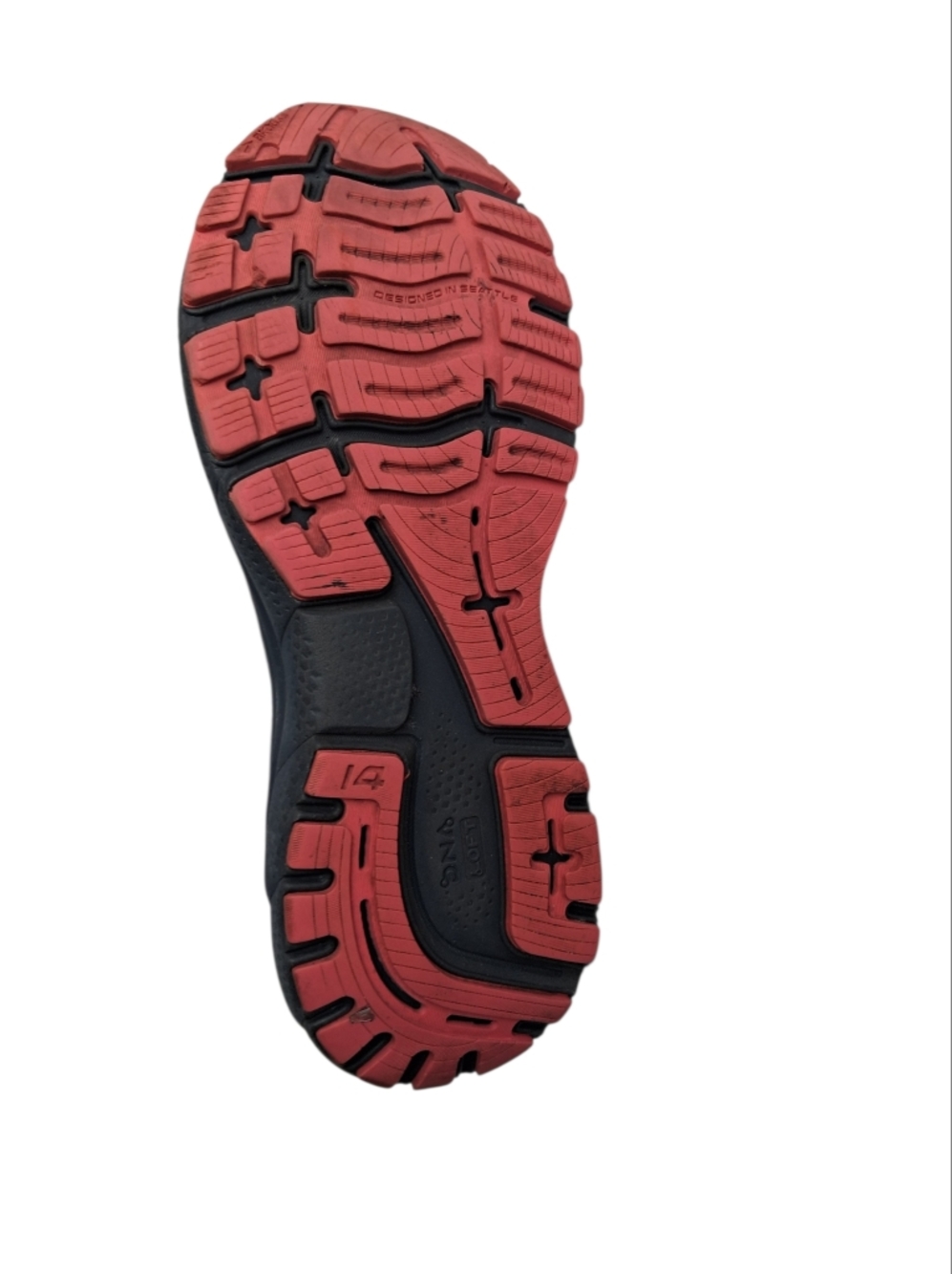 Brooks Ghost 14 Running Shoes Women's Size 8.5 White/Purple/Coral - Picture 6 of 10